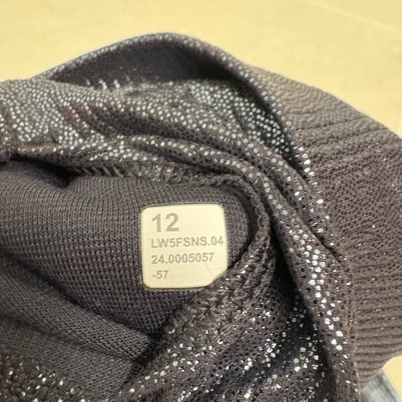 Lululemon Align Rib HR 25’’ Radiate Foil Print Black Night Size 12 - Picture 10 of 10